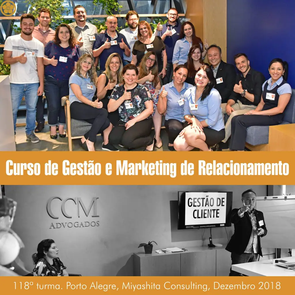 118ª turma do Curso de Gestão e Marketing de Relacionamento, edição Porto Alegre, in company CCM Advogados