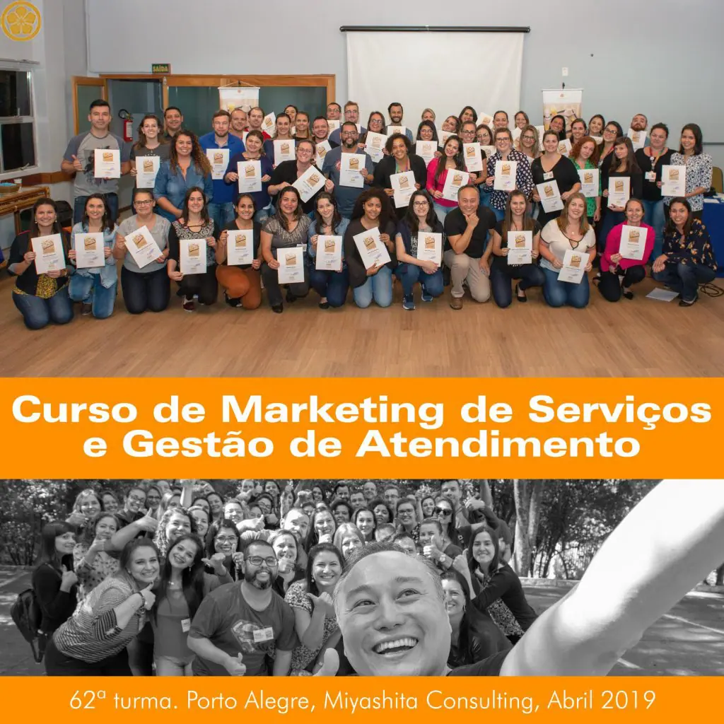 62ª turma do Curso de Marketing de Serviços e Gestão de Atendimento, edição Porto Alegre, in company Sesc-RS