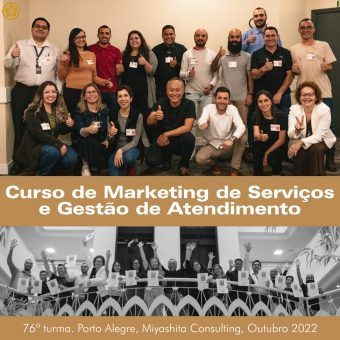 Turma 76 do Curso de Marketing de Serviços e Gestão de Atendimento, em Porto Alegre