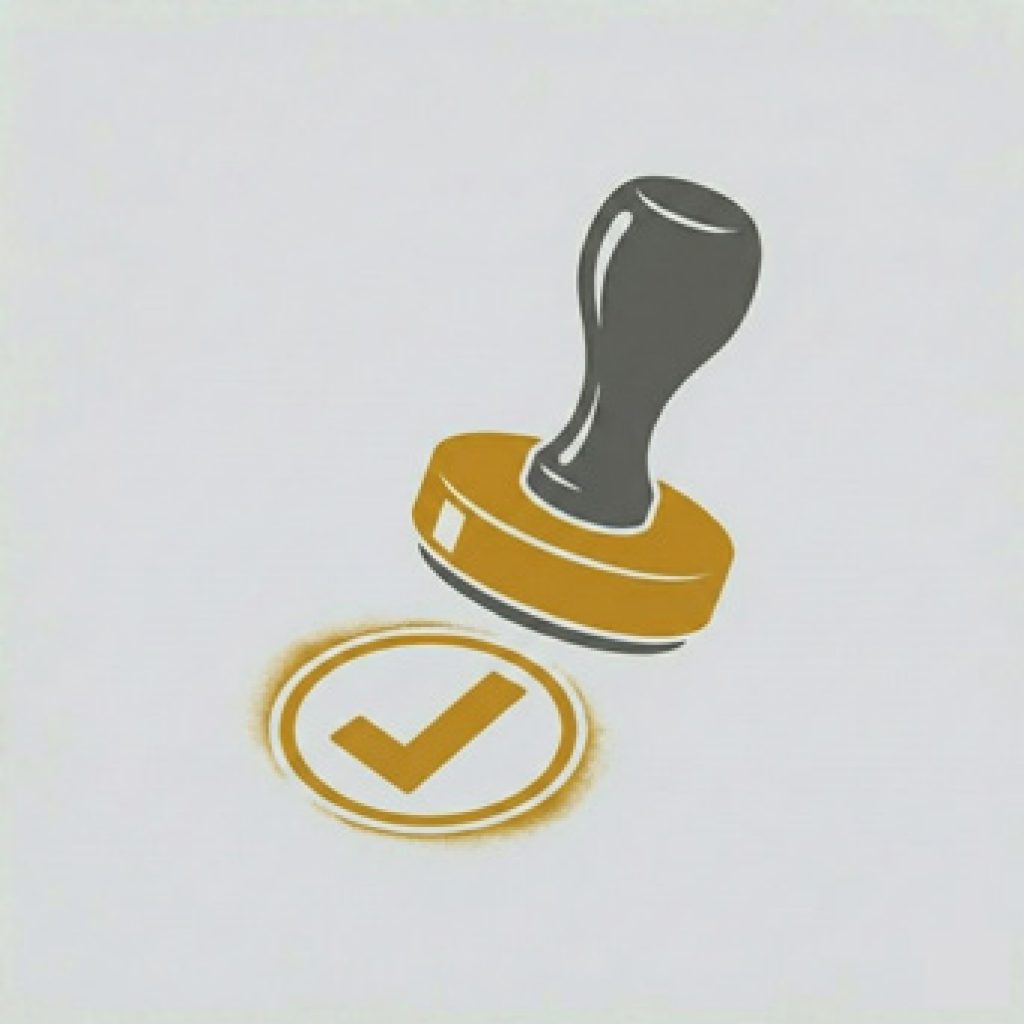 Carimbo de aprovação